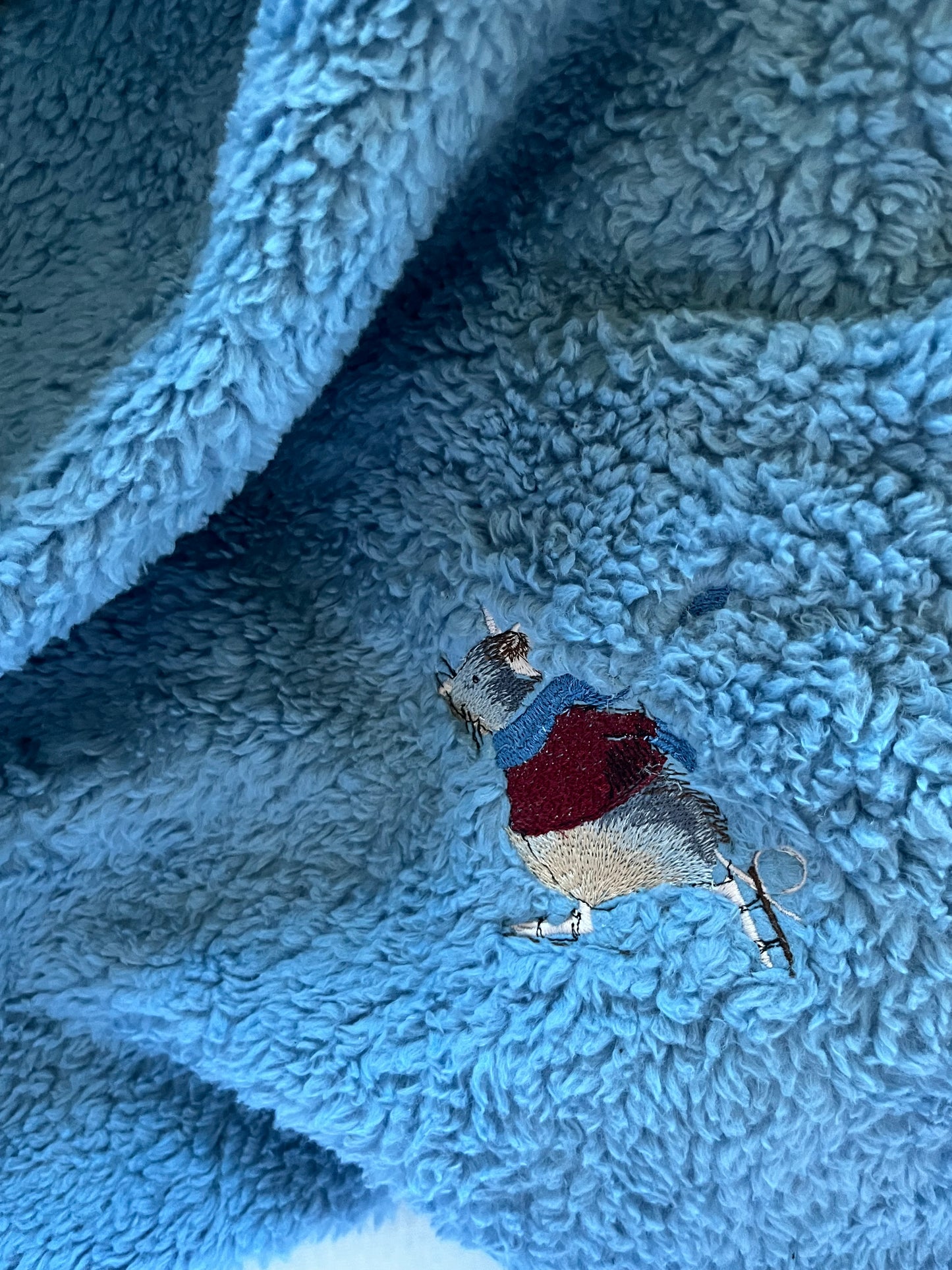Babydecke Wintermäuse in Wunschfarben