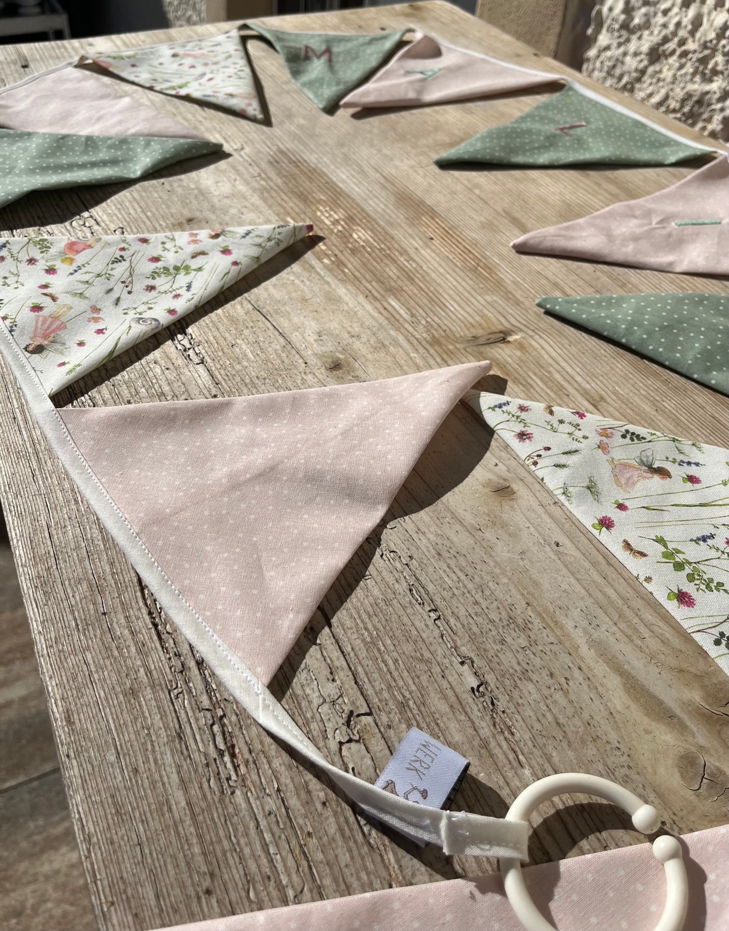 Wimpelkette Elfengarten rosa
