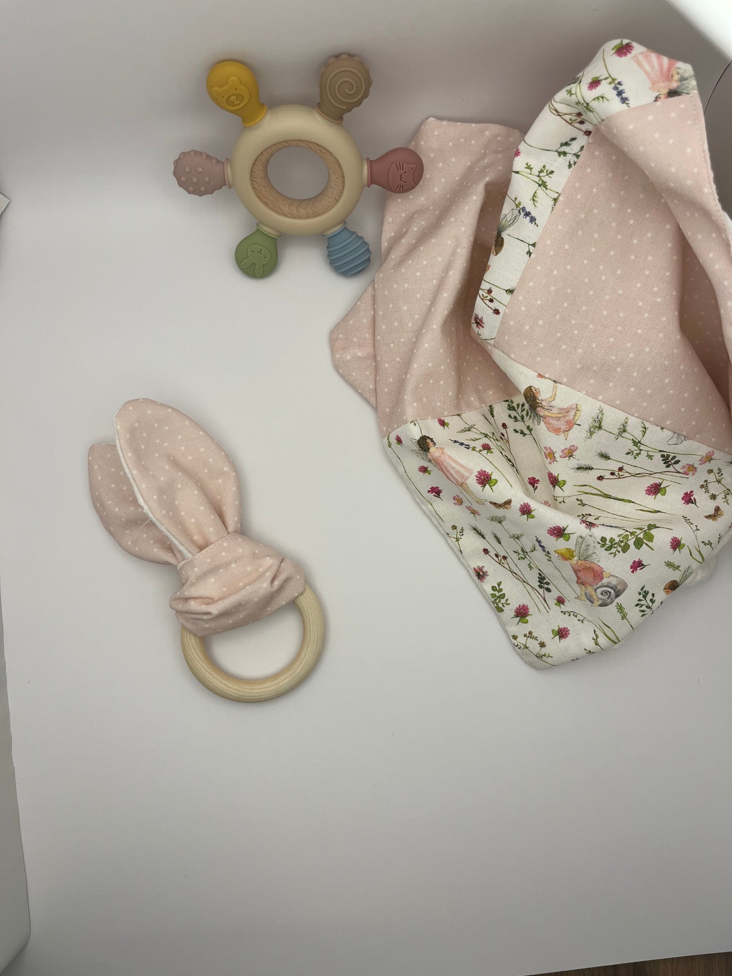 Schnuffeltuch Hasenohren optional mit Namen bestickbar